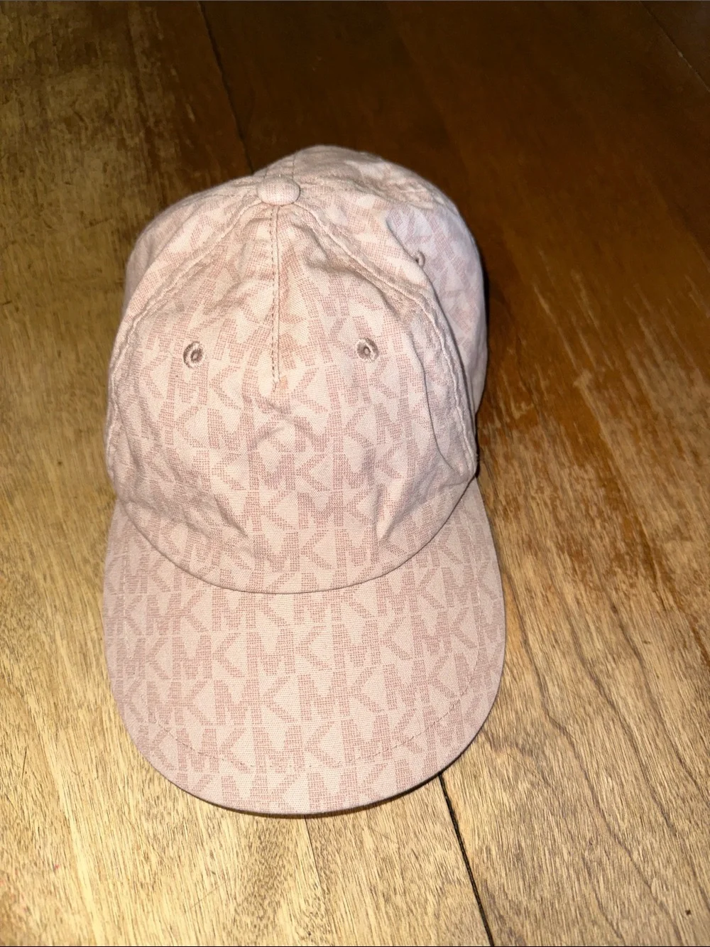 Michael Kors Pink Monogram Baseball Cap